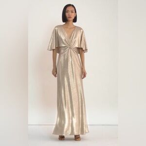 NWOT Ralph Lauren Foil Print Jersey Cape Gown. Size 4
Original price $265